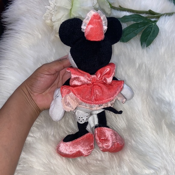 Disney 100 years of Magic Minnie Mouse Pink Hat and Dress Plush - Picture 3 of 17